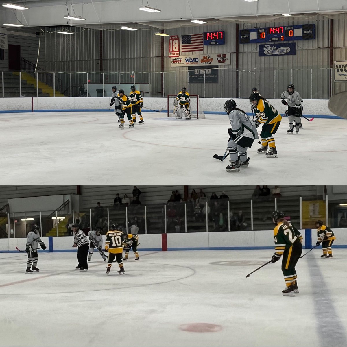 ejohnson314's tweet image. I’m in Indiana County, PA today with the GMU Women’s Ice Hockey Club. We competed against Slippery Rock University six hours ago &amp;amp; loss by a landslide. 13 to 0. Such a terrible score. All I kept hoping for was that we would score one point, which didn’t happen. #lowexpectations