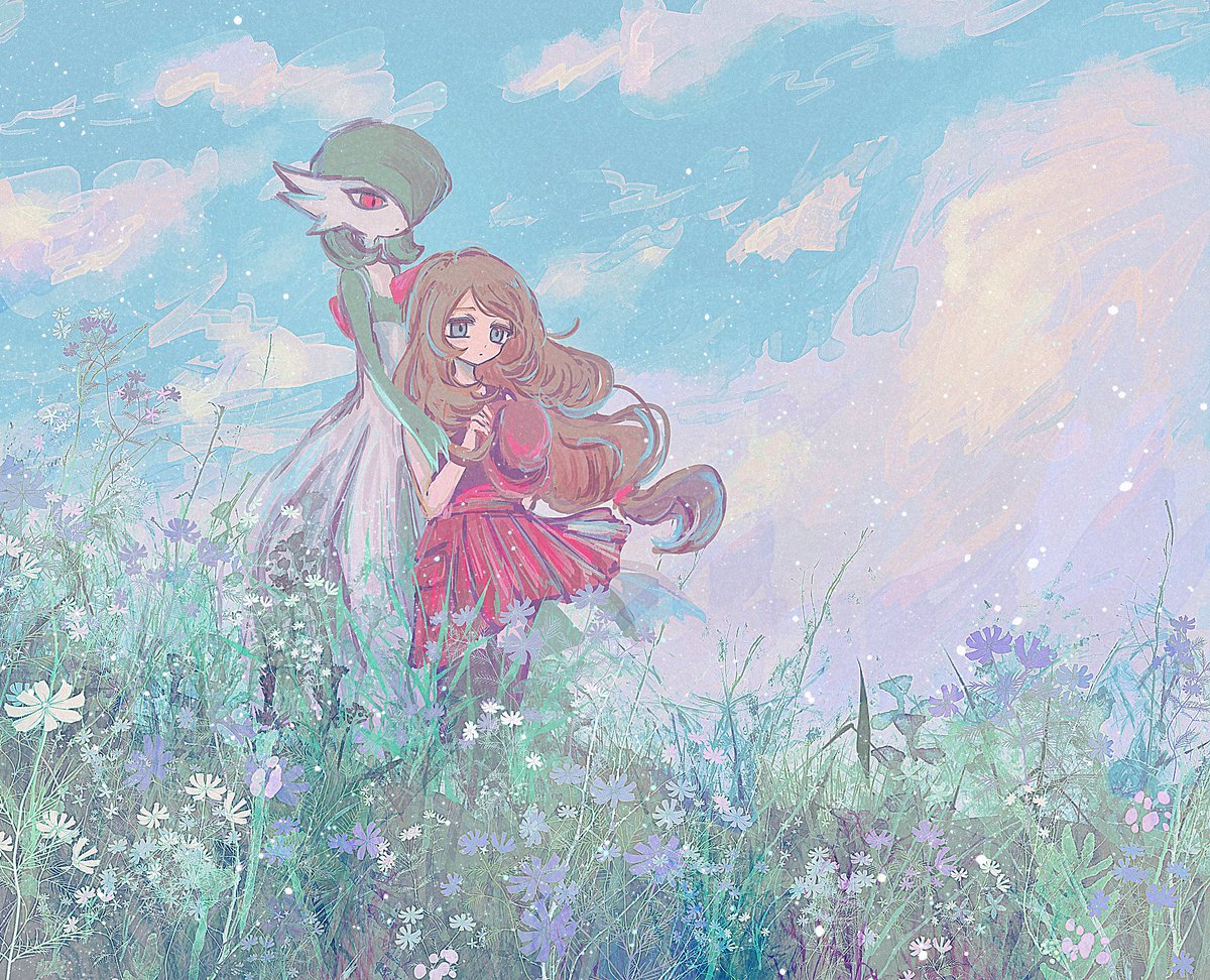 サーナイト ,セレナ(ポケモントレーナー) 「気持ち秋の絵 」|ほりのイラスト