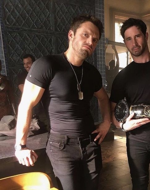 barnesmilf's tweet photo. bucky wearing tight black shirt is definitely something else... https://t.co/AP8IpZ6NUM
