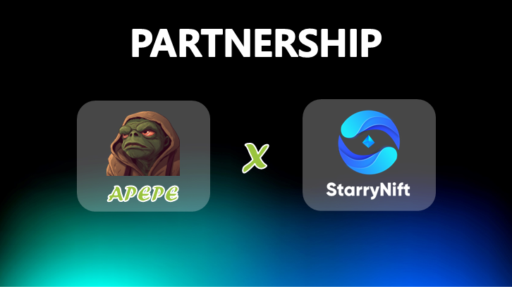 🐸 <a href="/APEPE_MEME/">APEPE</a> announces a partnership with <a href="/StarryNift/">StarryNift</a> 🙊

StarryNift is a premier AI-powered co-creation platform that transforms virtual experiences with AI SDK infrastructure. Users can play games, create content, engage in social interactions, develop DIDs, and earn rewards
