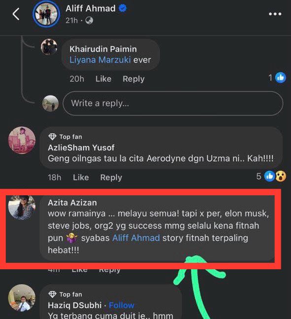 Alturkistiano's tweet photo. SALAH SEORANG PENGARAH AERODYNE KOMEN KEMUDIAN PADAM BALIK..

Aku tak jumpa dah komen dia. Untuk pengetahuan Azita Azizan ini pengarah dan pemegang saham dalam Aerodyne. Masa zaman Kamarul bankrap, dialah di dalam syarikat.  Ya, dia isteri Kamarul. Aku hanya bagitahu fakta, cerita sebenar. 

Dekat mana fitnah? Kasitau.. Aku nak minta maaf. Tapi kasitau fakta mana yang salah. Rujuk semula :

https://t.co/PNQZqVskFX?

Kenapa dia nak main “racial card” dengan mempermainkan “Melayu semua”. Apa masalah dengan Melayu? Aerodyne dapat dana besar bukan daripada “Melayu” ke? 

Adakah disebabkan Kamarul mamak? Jadi bukan Melayu? Bukan mamak biasa mengaku Melayu ke? Ke bukan dah? Ah, peninglah. Sikit-sikit nak kecam Melayu. Apa masalah entah.

Tiada siapa fitnah. Takkan dah lupa jasa bapa Nik Izwan Kamel masa tolong korang dulu. It’s a fact thaNik Izwan Kamel engineer, dia bukan programmer. He has no fundamental or good fundamental about drone technology or Ai.

Nak uji? Mudah saja. Masa dia pergi pitching, biar kami jadi panel. Banyak soalan kami boleh tolong “grill”. Sembang depan KJ dengan Shahril Hamdan bolehlah. Cerita dengan Pakwan boleh lah. Sembang dengan menteri-menteri bodo boleh lah. Dengan kami, tak makanlah. Kasi puas hati semua. 

Aku rasa elok pihak Aerodyne jawab pasal isu tak bayar gaji semua tu. Itu fitnah yang dahsyat. Aku sebenarnya tak percaya pun. Takkan syarikat yang dapat banyak dana rakyat tak boleh bayar gaji kan? Itu fitnah yang patut dijawab. Yang aku selalu tanya, bila “kereta terbang” atau “air mobility” tu nak siap. Itu saja.

Kalau katalah nak jawab fitnah. Jawablah yang tu. Ye, kami tau Kamarul sukses. Alhmdulullah. Dari bankrap dah duduk Dua Residency tengah bandar Kuala Lumpur. Ada supercar. Memang sukses. Tahniah. Tapi nak samakan dengan Elon Musk dan Steve Jobs, agak kelakarlah. 

Aku nak tanya juga ni, projek dengan Ikmal dekat Mindef dan oil & gas dulu sukses tak? Apa khabar Aerodyne Cormag dan Aerodyne Oil & Gas. Kalau sukses, payunglah sikit..

Rujuk :

https://t.co/lyLTOrC0zq

Untuk pengetahuan, ramai bekas pekerja yang berhenti daripada Aerodyne, minta kerja dengan kami. Aku pun taktau apa pasal. Aku pun tak tanya kenapa diorang berhenti. Harap maklum.

;)