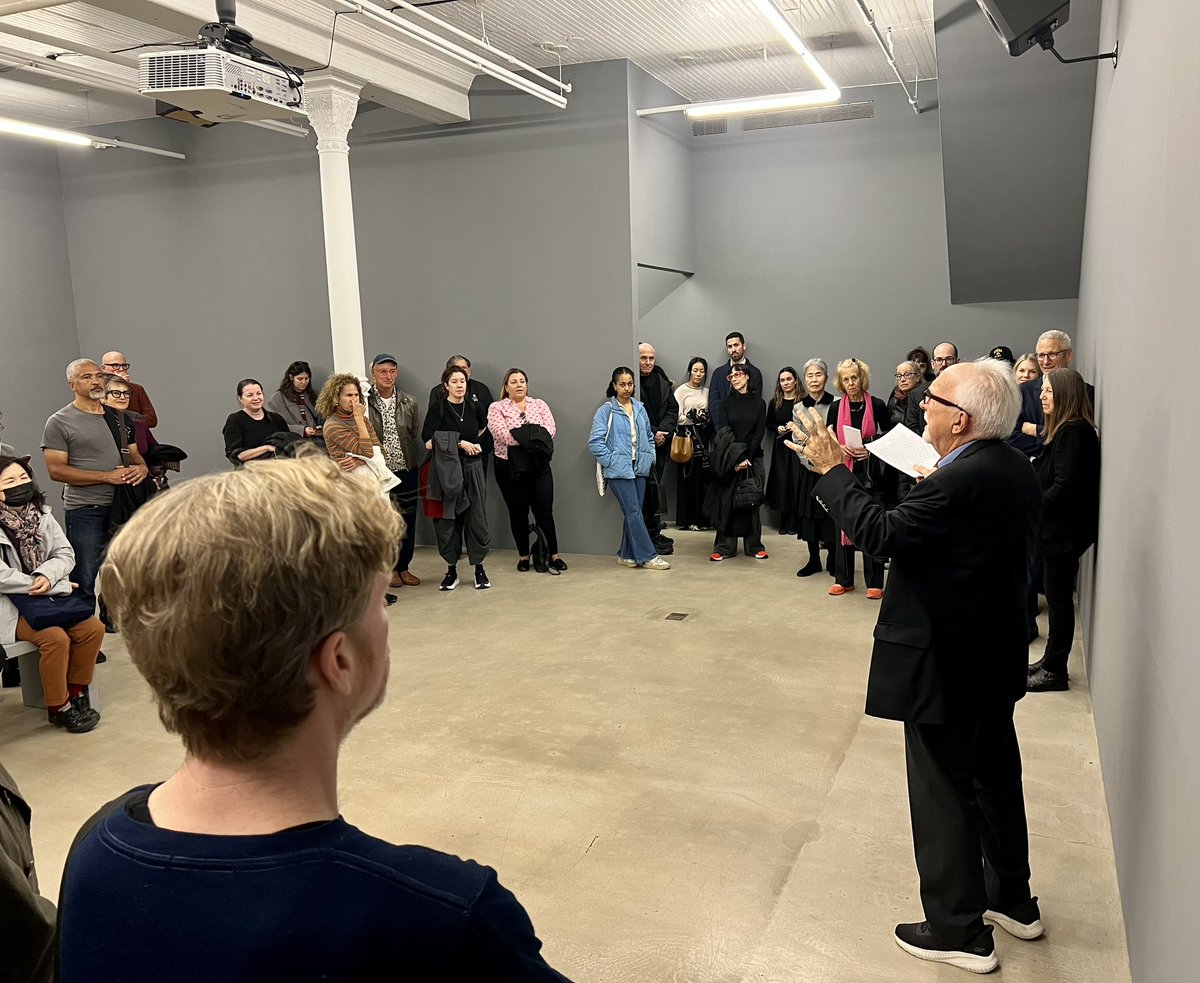 magdasawon's tweet photo. BOOM! A show of Bill Viola's magnificent  "Raft" 2014 opened today at James Cohan on Grand St. The timing of it is positively eerie. John Handhardt, the OG of video curators, shared his memories of Bill. Sometimes an exhibition is a gift. 

although most often it's a gift shop :) https://t.co/lhZJPKX8Na