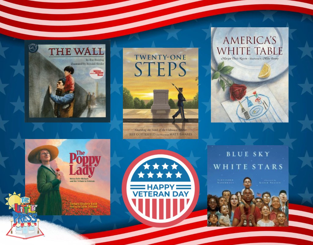 The Little Press Bookshop (@tlpbookshop) on Twitter photo Stop by our shop to pick up a selection of #kidlit books in honor of Veterans Day on November 11.
<a href="/jeffgottesfeld/">Jeff Gottesfeld</a>
<a href="/tavaresbooks/">Matt Tavares</a>
<a href="/KadirNelson/">Kadir Nelson</a>
bookshop.org/lists/veterans… Stop by our shop to pick up a selection of #kidlit books in honor of Veterans Day on November 11.
<a href="/jeffgottesfeld/">Jeff Gottesfeld</a>
<a href="/tavaresbooks/">Matt Tavares</a>
<a href="/KadirNelson/">Kadir Nelson</a>
bookshop.org/lists/veterans…