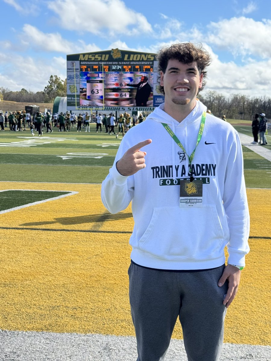 Cooper Garrison (@cooperdgarrison) on Twitter photo I Had a great visit <a href="/MSSUFootball/">MSSU Football</a> Thank you <a href="/CoachBettasso/">Joe Bettasso</a> @TJenkins_Moso for having me! <a href="/Coach_Hall/">Trey Hall</a> <a href="/PlayBookAthlete/">PLAYBOOK ATHLETE</a> <a href="/trinity_fb/">Trinity Knights Football</a> I Had a great visit <a href="/MSSUFootball/">MSSU Football</a> Thank you <a href="/CoachBettasso/">Joe Bettasso</a> @TJenkins_Moso for having me! <a href="/Coach_Hall/">Trey Hall</a> <a href="/PlayBookAthlete/">PLAYBOOK ATHLETE</a> <a href="/trinity_fb/">Trinity Knights Football</a>