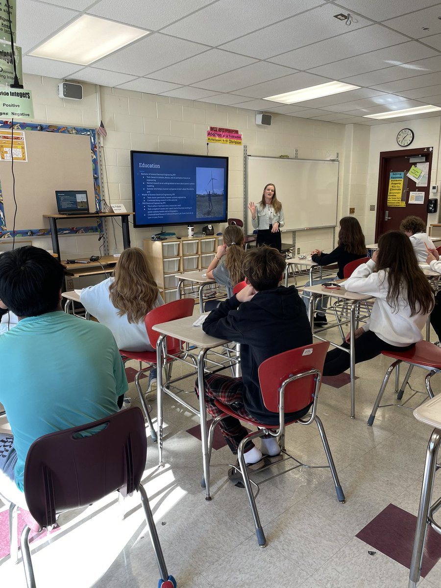 nwkaplan's tweet photo. Career Day at Sand Creek Middle School! Thank you to the incredible presenters and the planning team! Students were so excited and engaged! #scms @csd_south @SCreekPrincipal https://t.co/lECweUdqQn