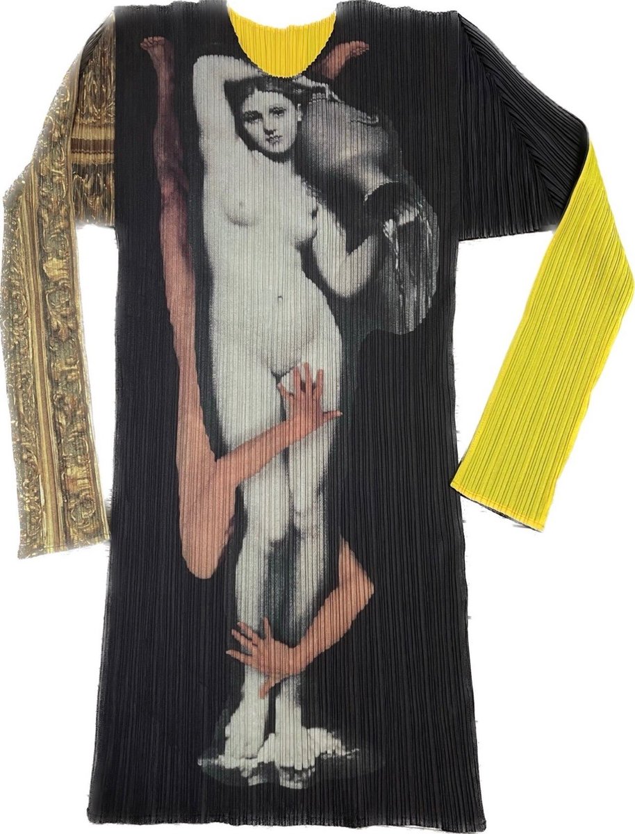 dearvotion's tweet image. issey miyake “pleats please” guest artist series no.1 by yasumasa morimura.