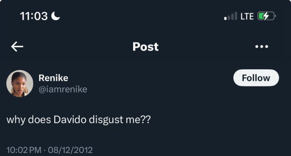 How old was Davido in 2012?