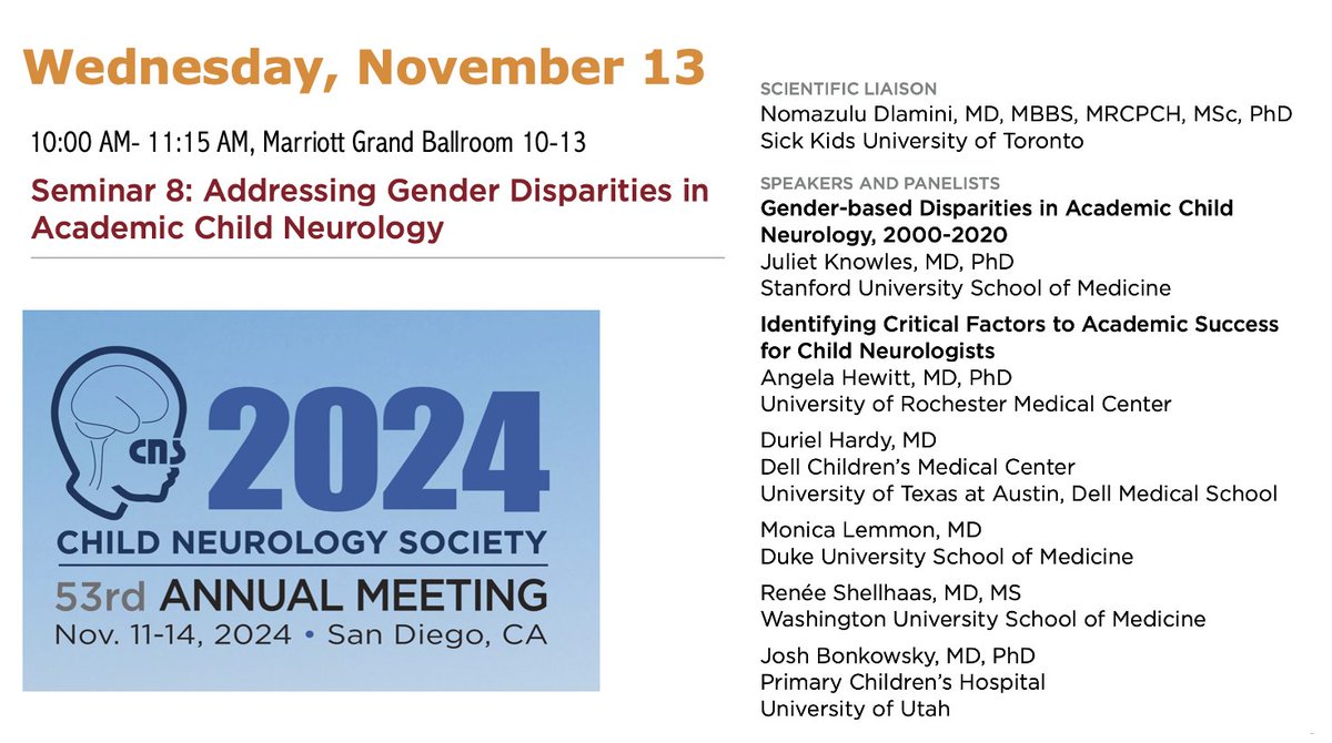 Angela Hewitt (@dytdoc) on Twitter photo Did you take the survey on Identifying Factors Critical to Academic Success in Child Neurology? Don't miss preliminary results <a href="/ChildNeuroSoc/">Child Neurology Society</a> #CNS2024 on Wednesday morning! Did you take the survey on Identifying Factors Critical to Academic Success in Child Neurology? Don't miss preliminary results <a href="/ChildNeuroSoc/">Child Neurology Society</a> #CNS2024 on Wednesday morning!
