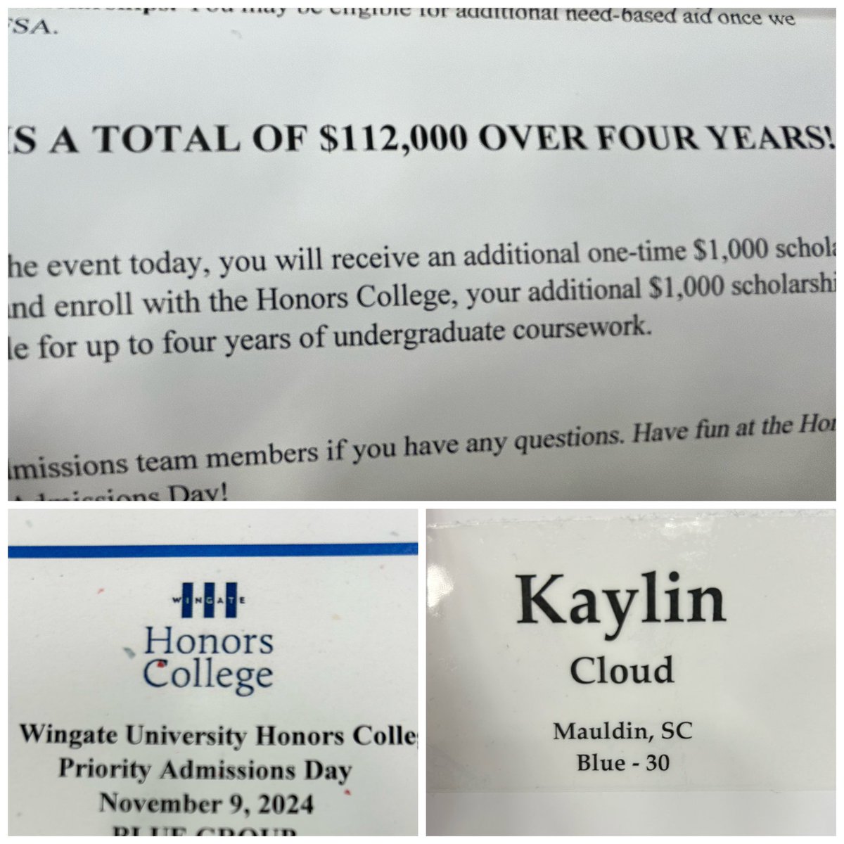 kaylincloud's tweet image. Academic offers #Blessed with #Options #ScholarAthlete
