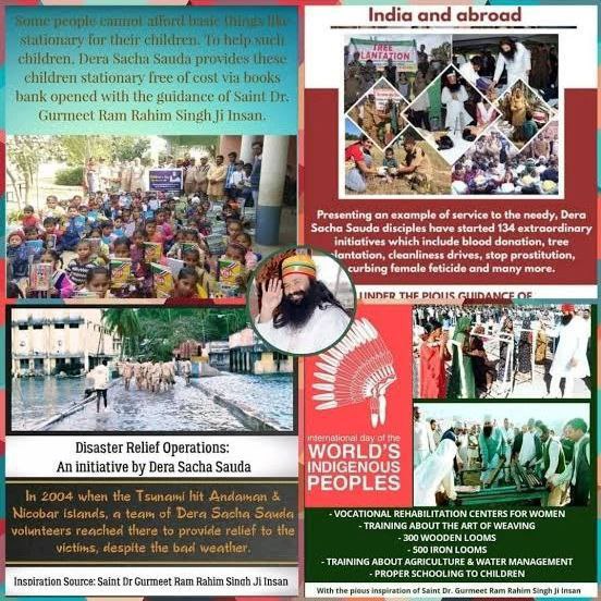 MadanSh29934221's tweet image. The Dera Sacha Sauda volunteers started an initiative of spreading Smile on innocent faces. Following the teachings of Saint Gurmeet Ram Rahim Ji, the volunteers of dera sacha sauda provide aid To innocent children.✅👍🙇🏻🙏
#SpreadingHappiness
Saint Dr MSG Insan #spreadkindness