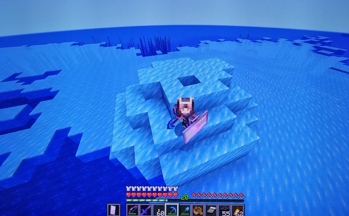 seabunny_7's tweet image. Minecraft ⛏️ ── ⋆ semana 394?

#CSMP Esta semana fue de sufrimiento, bronca y dolor, pero igual les dejo fotitos de mi cubita full netherita &amp;gt;:3 (igualmemueroacadarato)