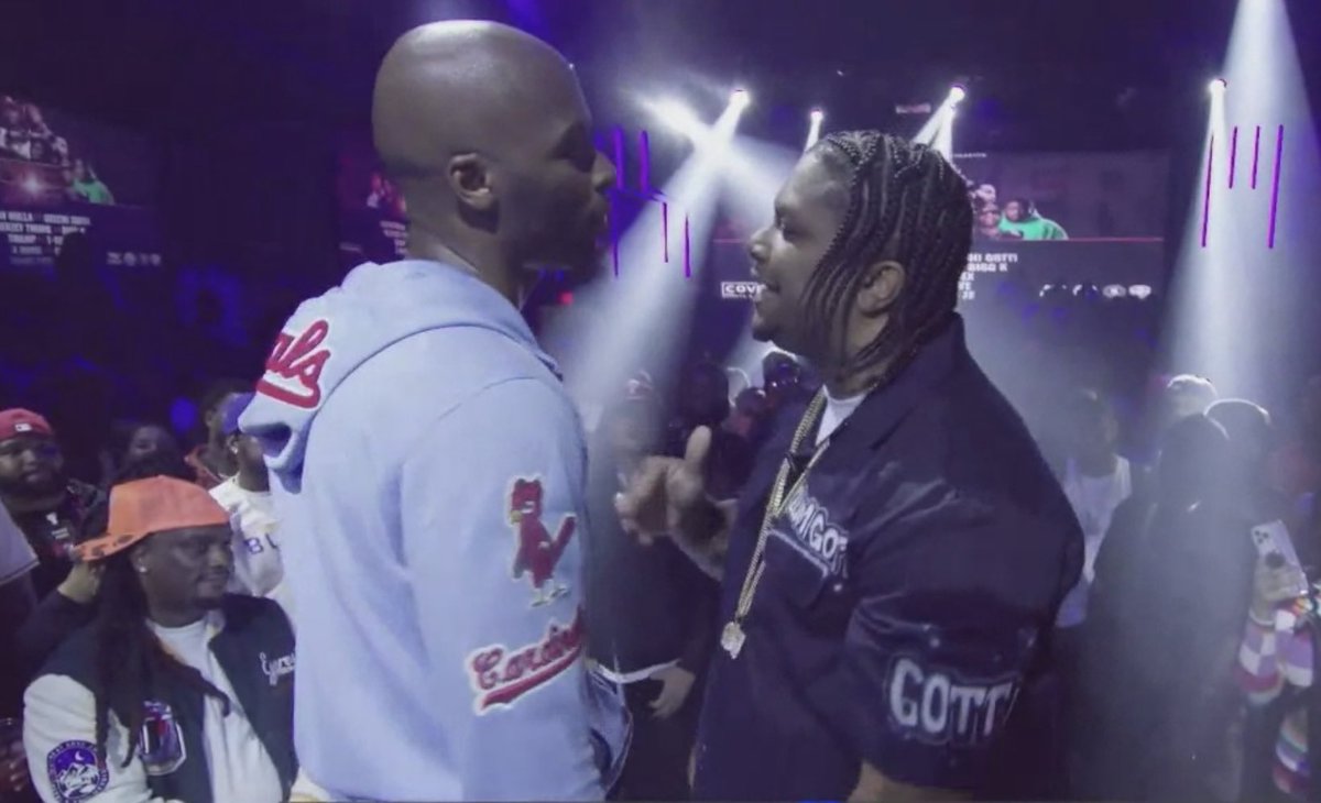 BattleRapBum's tweet photo. Hitman vs Geechi just went down, how’d y’all call it off first watch? #PowerMoves https://t.co/lz9i03GEwv