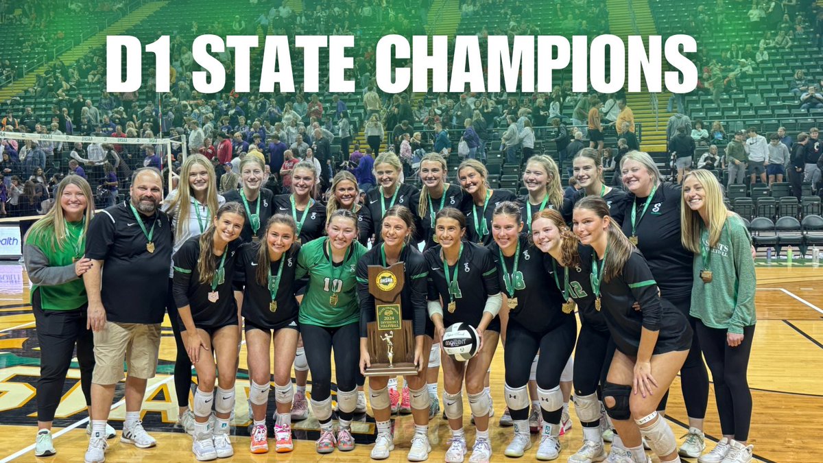 setonhs's tweet photo. 🏆🙌🏼💚 OHSAA DIVISION 1 STATE CHAMPIONS!!!! Congratulations Seton Varsity Volleyball!! 🏐💚🙌🏼🎉🥇 THANK YOU Seton Nation for your amazing support!! 🙌🏼💚🙌🏼It’s a great day to be a Saint!! 💚🏆🎉🥇🏐 https://t.co/r4Es4JtuOH