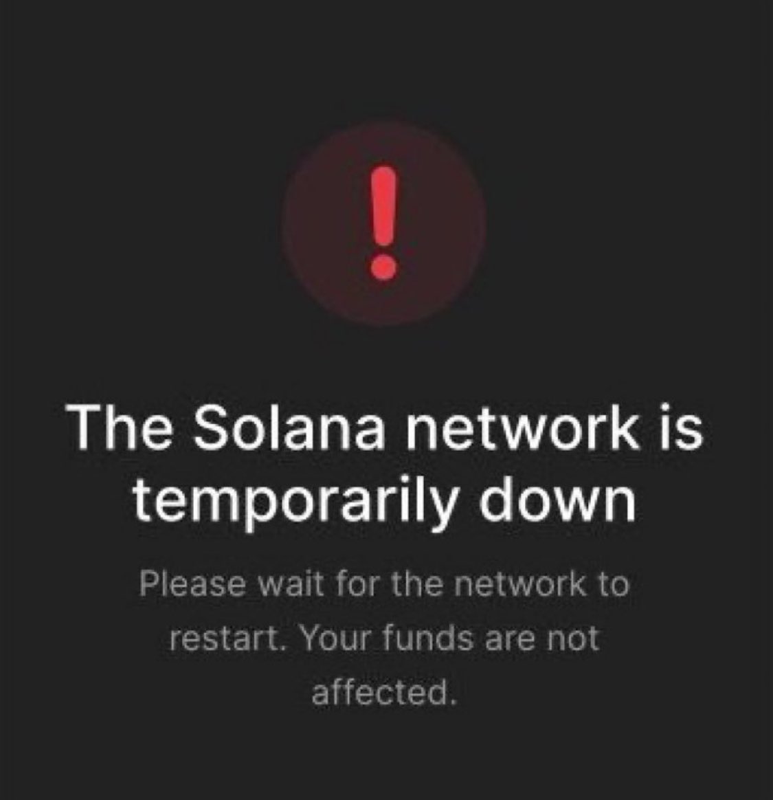 It’s getting old calling out all the times #Solana goes down, and reminding everyone once again that #HEX and #PulseChain have never gone down