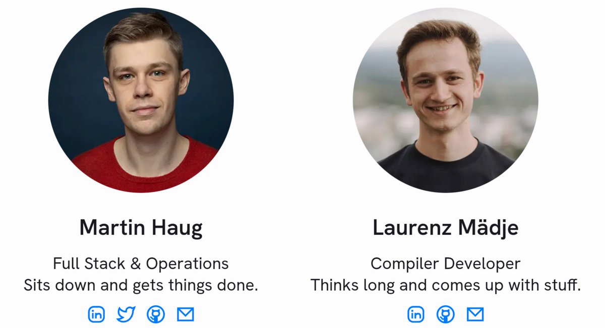 Instant fan of the job titles of the creators of Typst.

The LinkedIn mind cannot comprehend these guys ship shit.