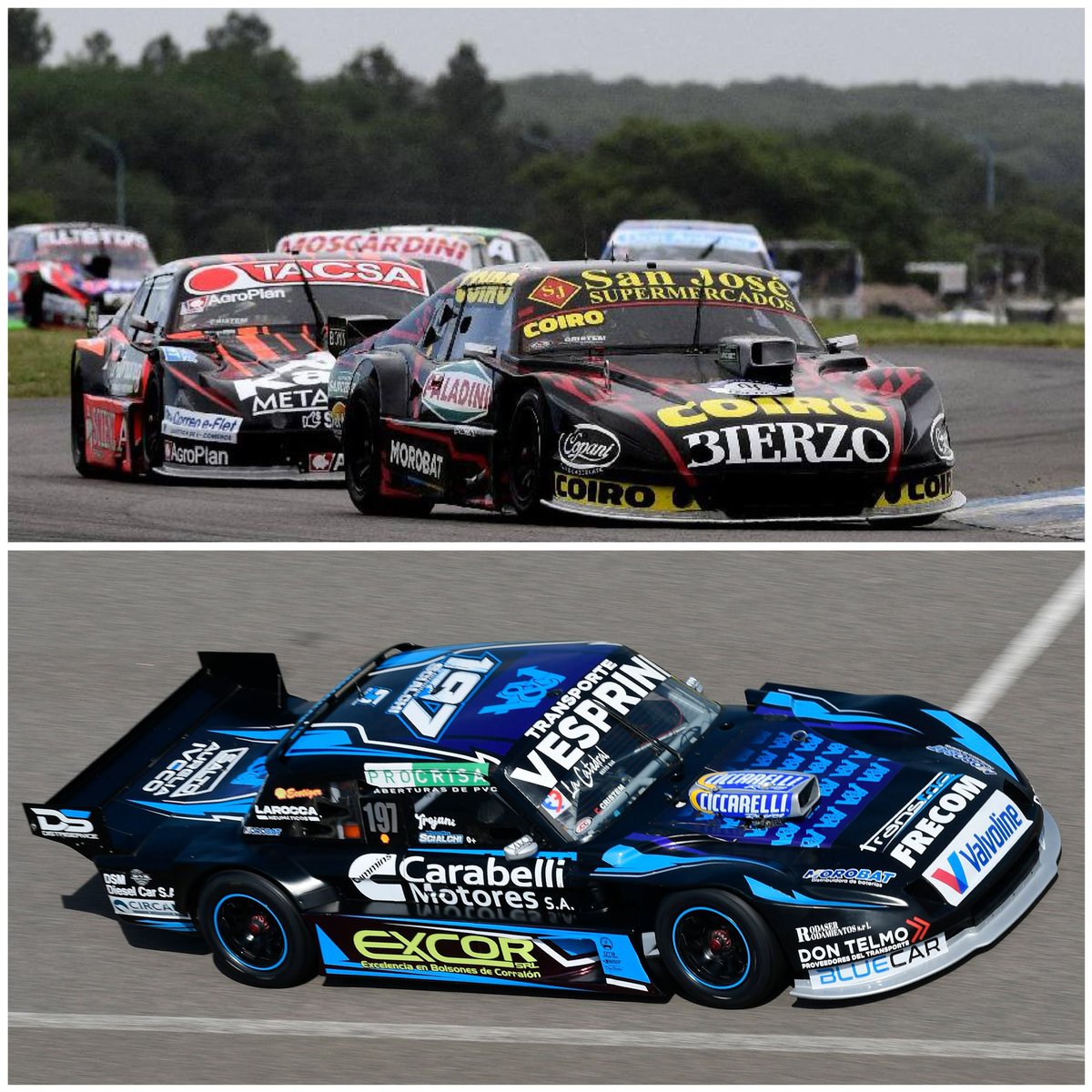 💥Series de #TCPista en Toay💥

🏁 1º Serie:
1. Palazzo (06;23.530)
2. Barrio
3. Ochoa
4. Moscardini
5. Azar

🏁 2º Serie:
1. Scialchi (06;24.537)
2. Olmedo
3. Canapino
4. Abdala
5. Fain