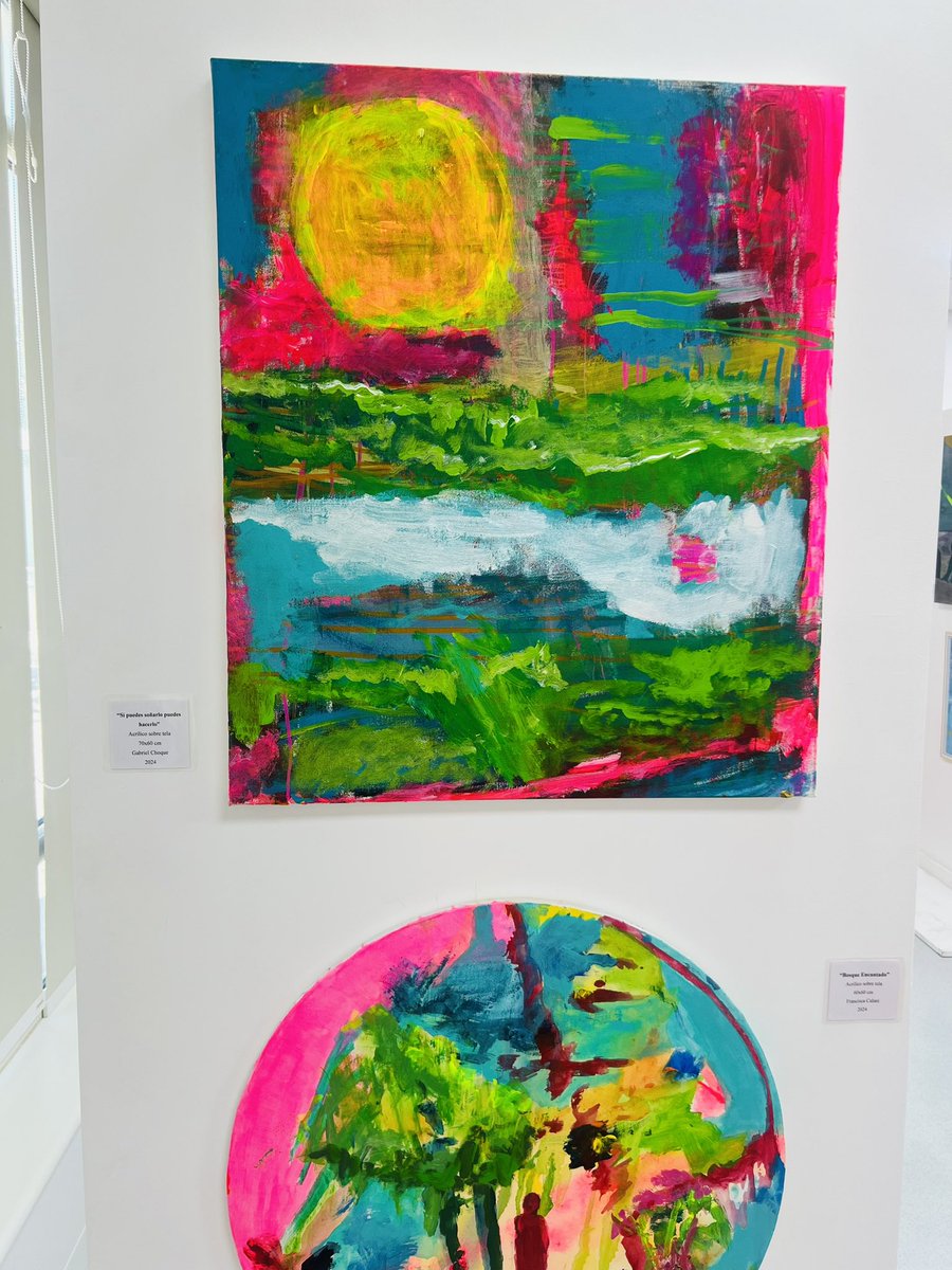 jana1903's tweet image. Bueno, hace un tiempo les mostré un cuadro de mi #DinoFran, pues bien hoy había una exposición en el Instituto @Teleton #Calama de cuadros pintados por niños, y había uno de ella! Y existe la posibilidad que lo compren y el dinero que se recaude irá para el taller! Hoy el primer…