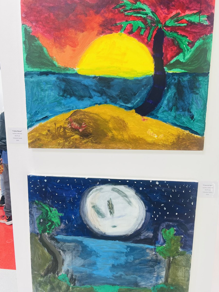 jana1903's tweet image. Bueno, hace un tiempo les mostré un cuadro de mi #DinoFran, pues bien hoy había una exposición en el Instituto @Teleton #Calama de cuadros pintados por niños, y había uno de ella! Y existe la posibilidad que lo compren y el dinero que se recaude irá para el taller! Hoy el primer…