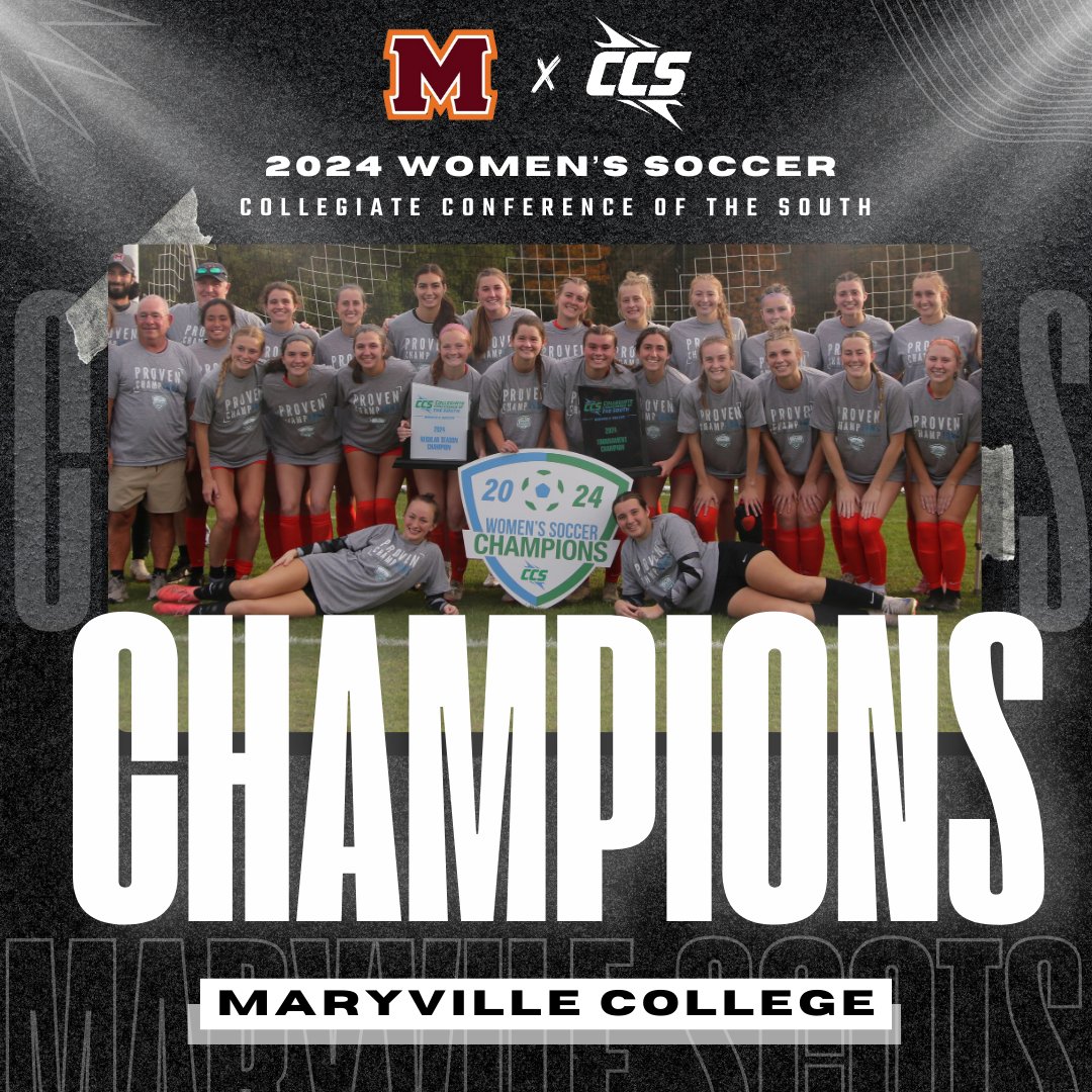 🏆CHAMPIONS🏆

Your 2024 #CCS Women's Soccer Champions
⏩
<a href="/MCScots/">Maryville College Athletics</a> 

⚽ | #CCSWSOC #WeAreTheSouth #CCSChampionships