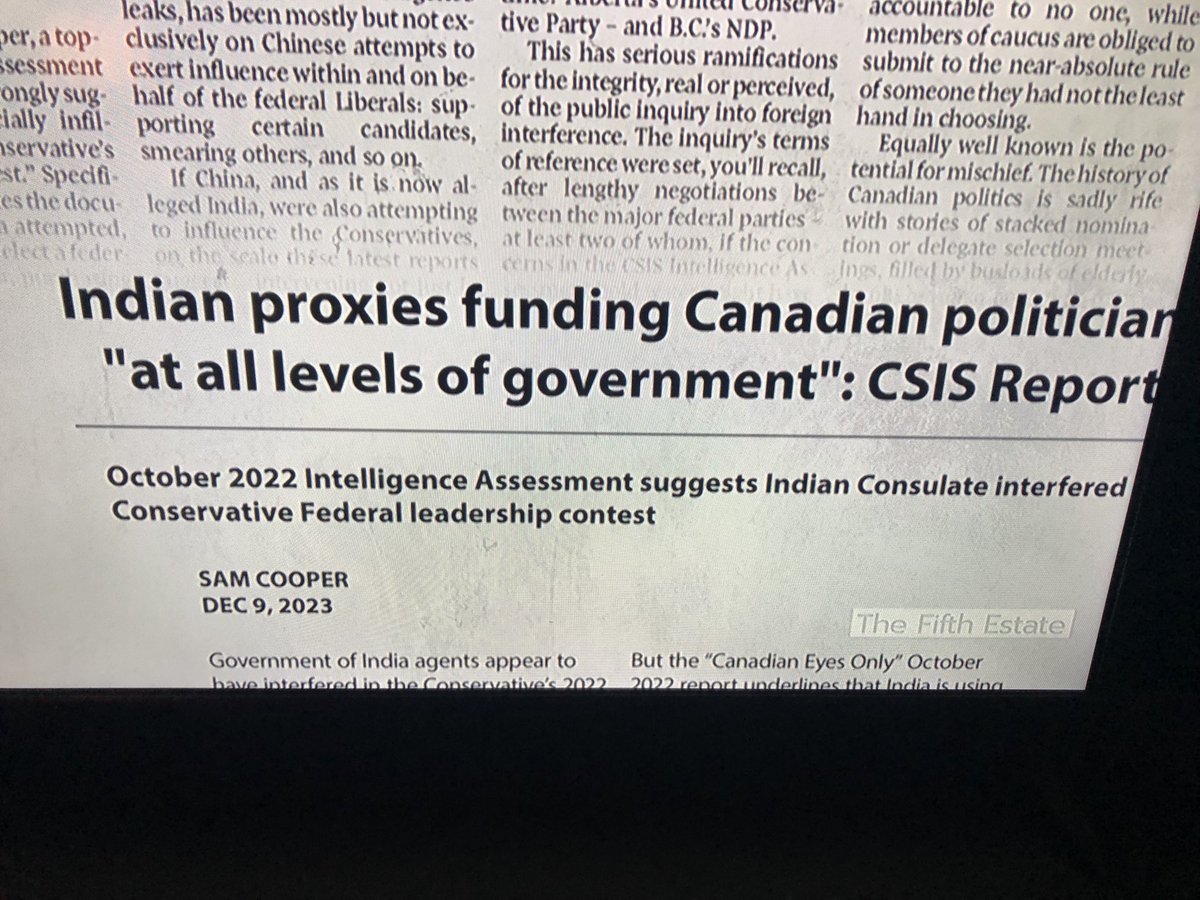Hey ⁦<a href="/PierrePoilievre/">Pierre Poilievre</a>⁩, the FIFTH ESTATE replayed this recently &amp; Canadians are quite aware that you’re still the ILLEGITIMATE leader of the Conservative Party. C’mon, get your clearance!