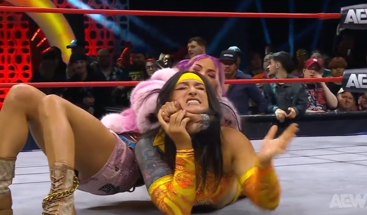 RealJackCassidy's tweet image. MERCEDES MONE ATTACKED STATLANDER FROM BEHIND!
#AEWCollision