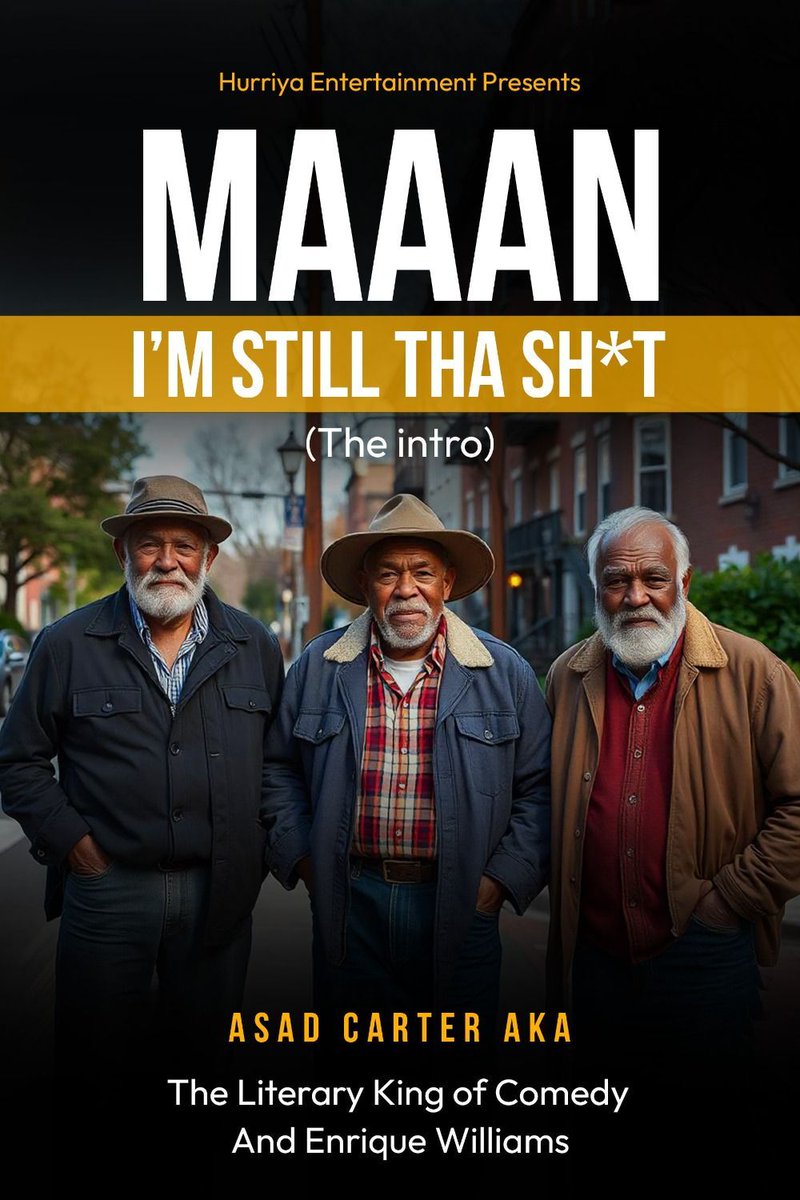 TheBookTweeters's tweet photo. Yo fam, this shit funny asf! I promise you'll laugh your ass off. Like literally... be assless. Get the intro to the upcoming trilogy novels of "Maaan, I'm Still Tha Sh*t".
https://t.co/TVal7ynYko
#literarykingofcomedy #asadcarter #toofunny #nocomparision #comedy ◄◄- https://t.co/s7LG8UhUV6