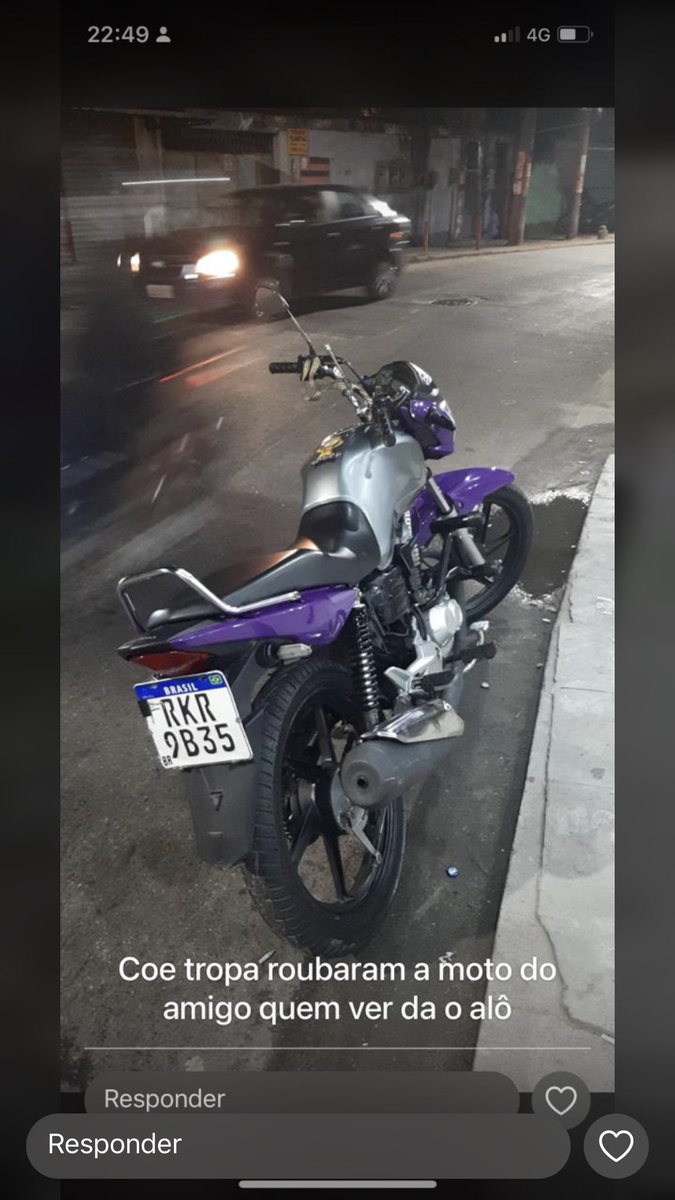 Reisetenta57's tweet photo. COE TROPA ROUBARAM A MOTO DO PARCEIRO, QUEM VER DA UM ALÔ 😩 https://t.co/MhcyuMUFqy