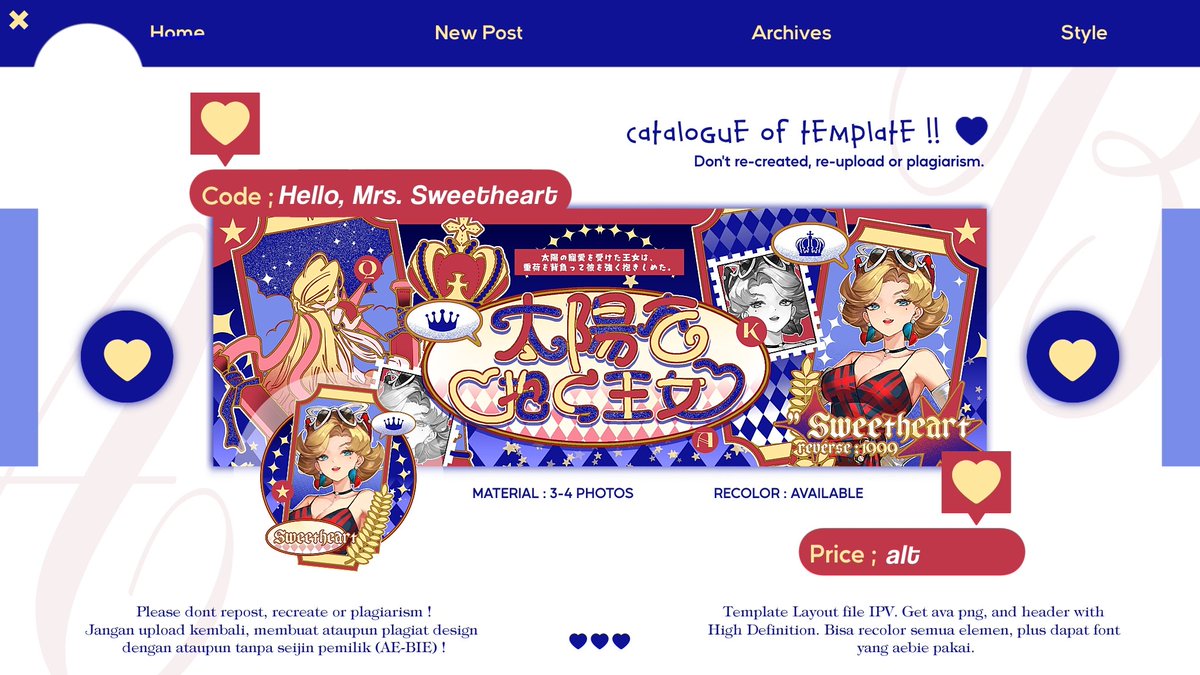 🎖️. . Hello, bies!

Aebie bawa template layout baru yang bisa segera kamu adopsi, nih. Design unik dengan file layer rapi, dan semua elemen bisa direcolor juga, lho. Info lebih lengkapnya bisa cek di alt ya. 👑

t. #zonauang #zonaba