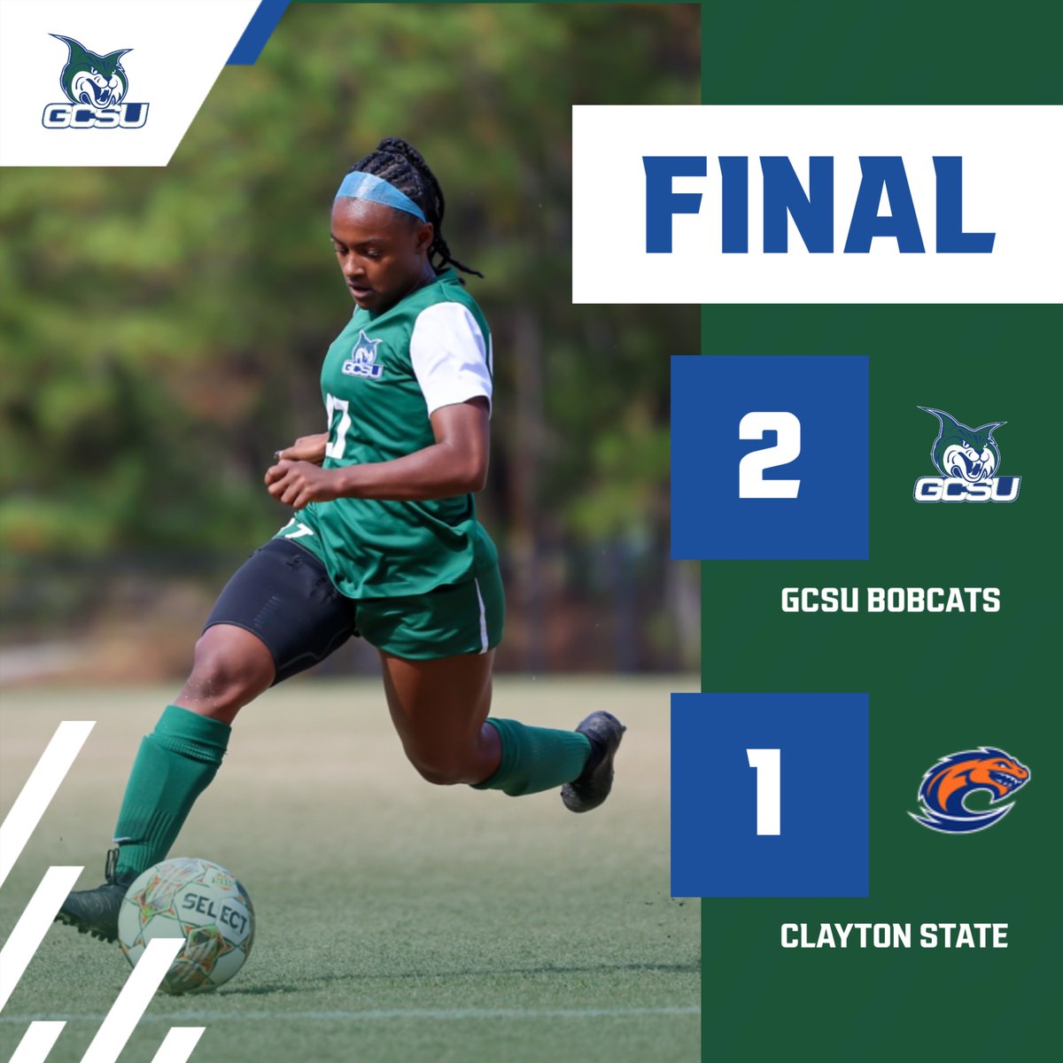 GCSUBobcats's tweet photo. WSOC | After an exhilarating 90 mintues GCSU defeats Clayton State! #BringtheThunder https://t.co/vS853BQgVP