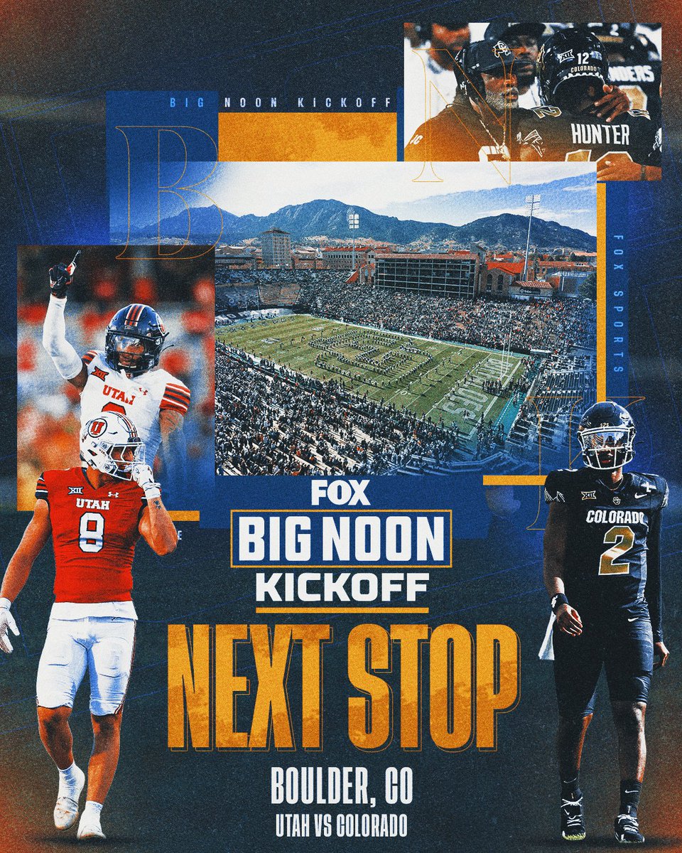 COLORADO, WE'LL SEE YOU AGAIN NEXT WEEKEND 🙌🦬

Big Noon Kickoff is bringing the party to Boulder ahead of <a href="/CUBuffsFootball/">Colorado Buffaloes Football</a>'s matchup with <a href="/Utah_Football/">Utah Football</a> 🎉