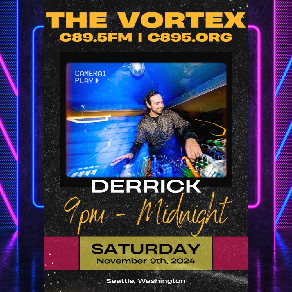 C89.5 Public Radio (@c895radio) on Twitter photo This Saturday November 7th, the Vortex is bringing you three hours in the mix with host Derrick Deep with an exploration of beats, breaks and builds!
π Listen on air and online on our app 9pm PT Saturday! π This Saturday November 7th, the Vortex is bringing you three hours in the mix with host Derrick Deep with an exploration of beats, breaks and builds!
π Listen on air and online on our app 9pm PT Saturday! π