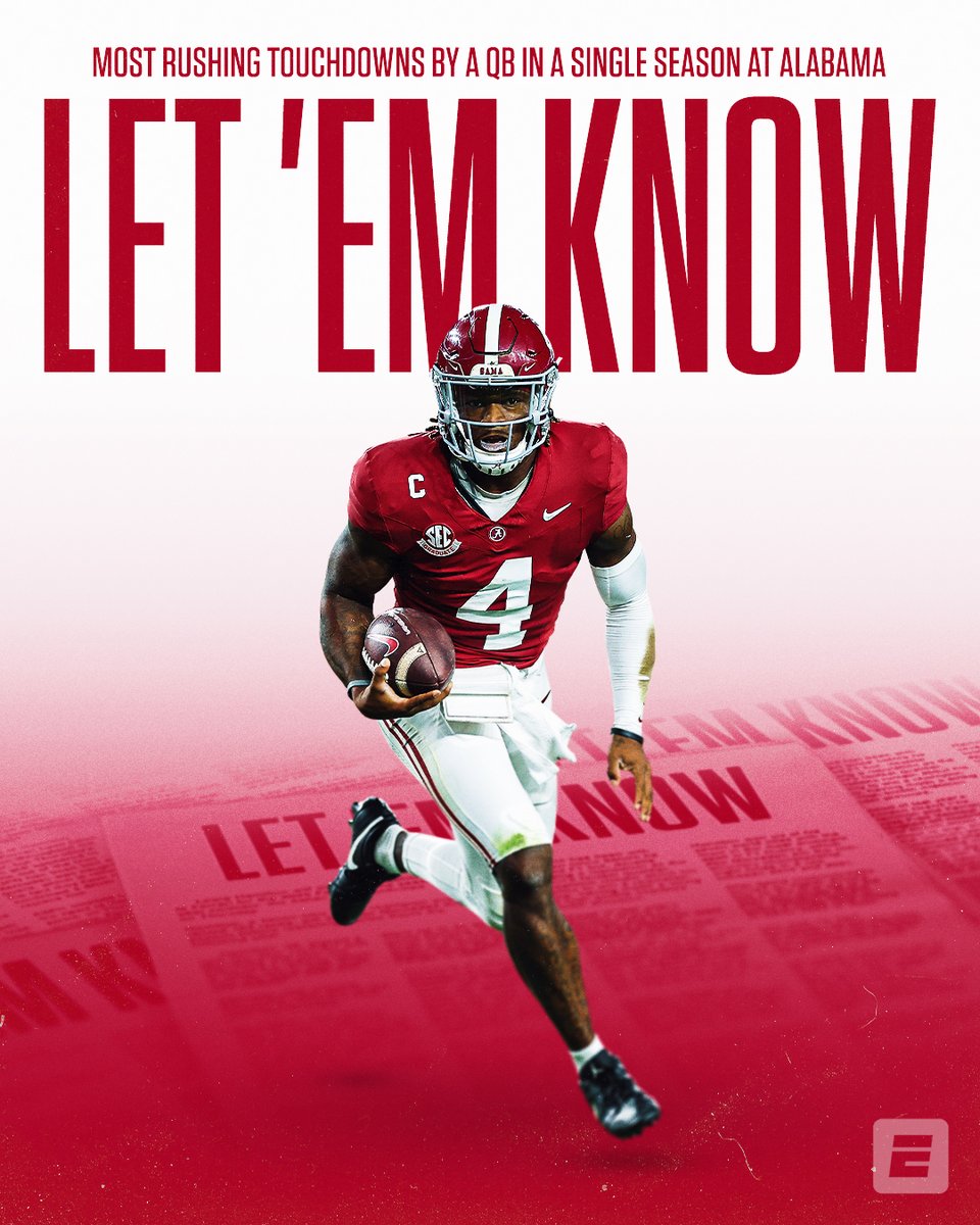 Jalen Milroe stands alone 💯