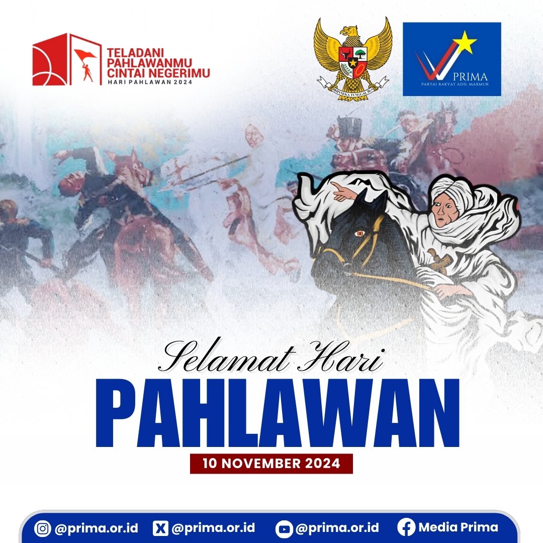 Selamat Hari Pahlawan, 10 November 2024.

Teladan Pahlawanmu Cintai Negerimu

#bangunpersatuannasional
#wujudkankesejahteraansosial
#menangkanpancasila