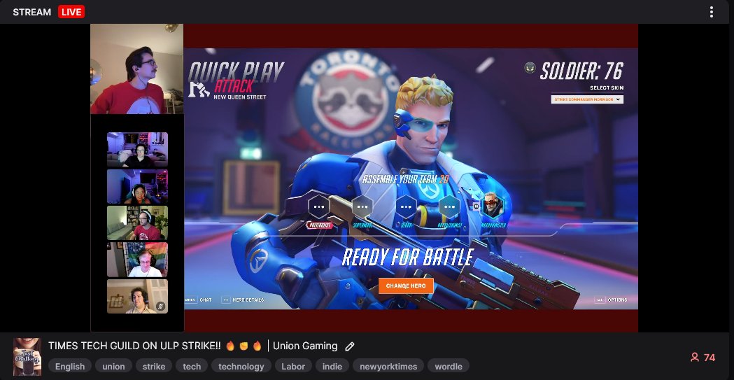 NYTGuildTech's tweet image. It&apos;s time for Overwatch! Join now!!

twitch.tv/newsguildcwa