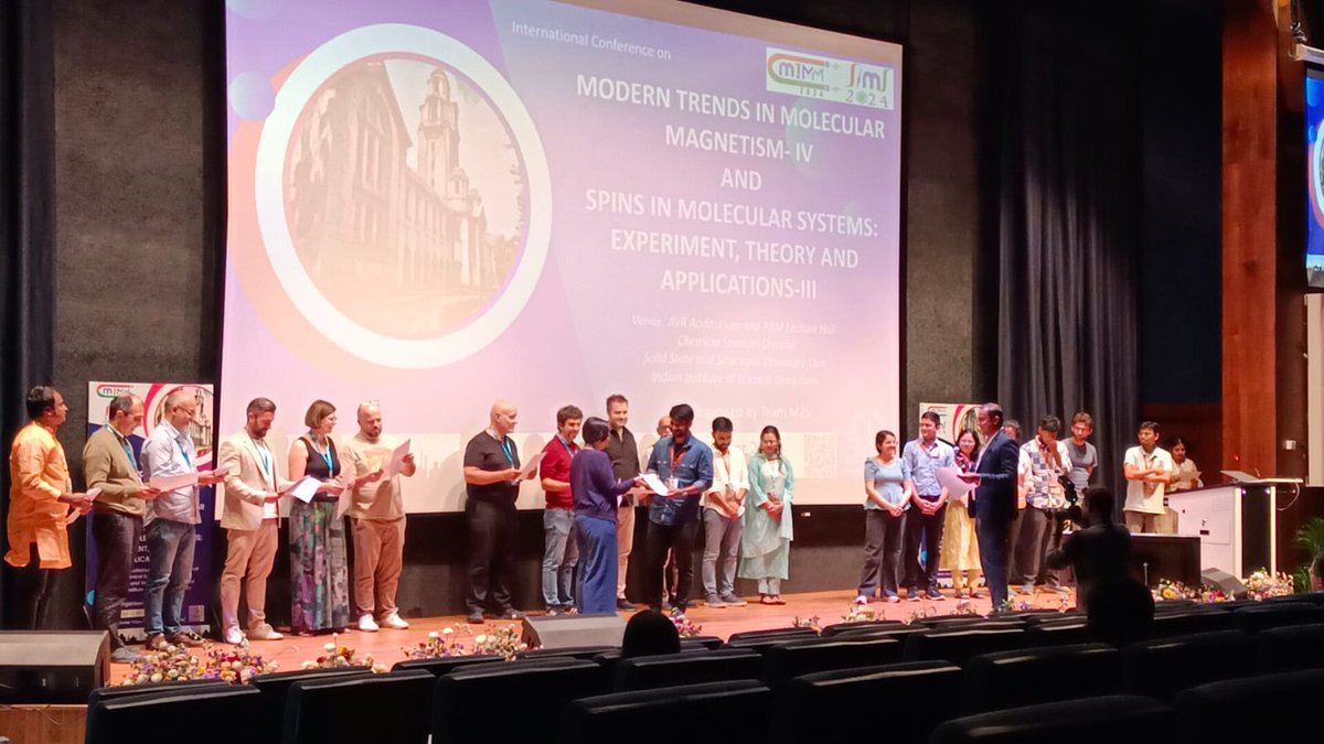 calvin_samp's tweet image. Won the best poster award at 4th edition of international conference MTMM-SiMS held at IISc, Bengaluru for presenting work on novel approach to interlinking clusters and their application as electrocatalyst. For more details about our work, check out pubs.acs.org/doi/10.1021/ac…