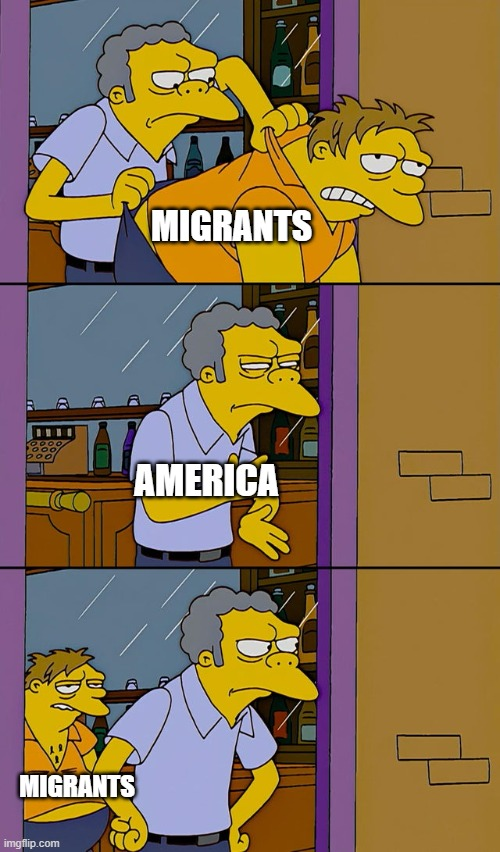 I know this is joking about a very serious subject, but you have to have a head full of dryer lint and loose change to believe even for one second that the mass deportation of immigrants will... you know... actually work.