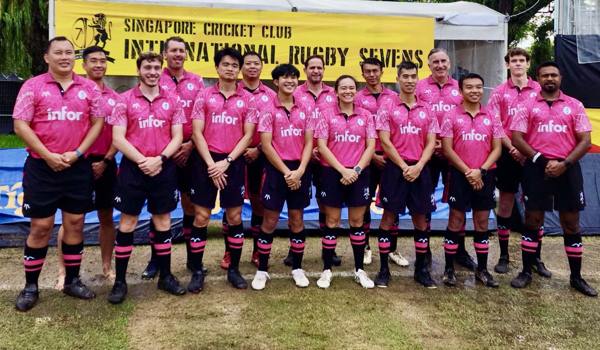 davidahope's tweet photo. Rugby #Refs and ARs at the #Singapore 7s this weekend - 75 years this tournament has been running! #MakingRugbyPossible #Rugby https://t.co/DN3NJjBxyy