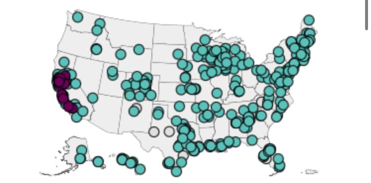 batmanarchism's tweet image. californioomfs PLEASE mask up. everyone needs to but cali especially bc this is what the cdc&apos;s wastewater map for h5 detection looks like rn