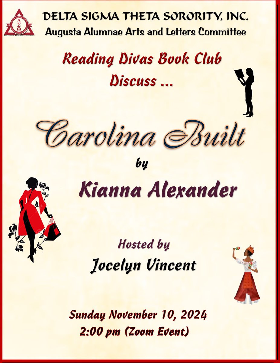 To all the book lovers 📚…

AAC Arts &amp; Letters Committee invites you to the Reading Divas Book Club tomorrow at 2:00PM.
Use the Zoom link below to join in, all are welcome! 

us02web.zoom.us/j/81503168809?… 

Keep up to date with us for next month’s book! 

#AAC_DST