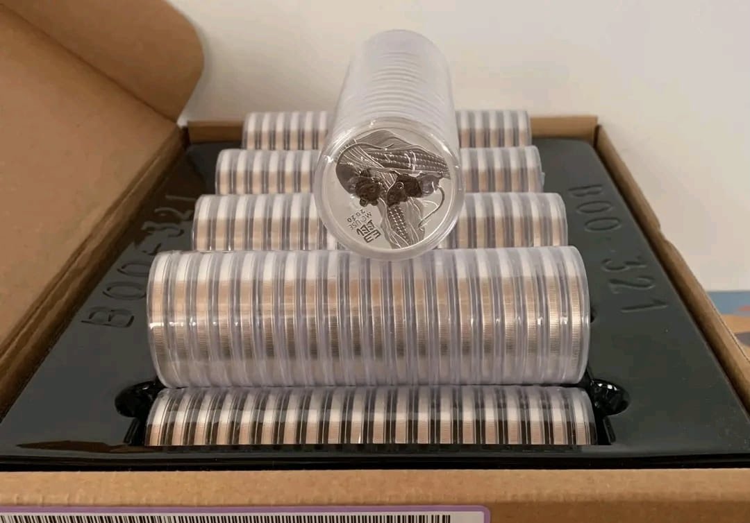 MccoinStacking's tweet photo. Australia Perth Mint Lunar Series 3 Mouse 1oz
.9999 silver coin
$700 per roll #coinsforsale #silvercollector #money #coincollectors #silvereagle #goldinvestment #howyoustackin https://t.co/VlOFVrj2oZ