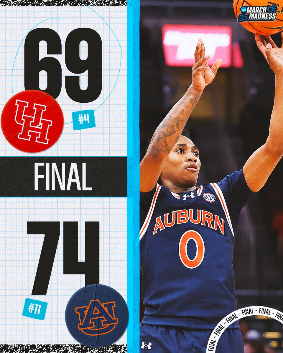 WAR. EAGLE. 🦅

No. 11 Auburn wins a back-and-forth THRILLER over No. 4 Houston 🐅