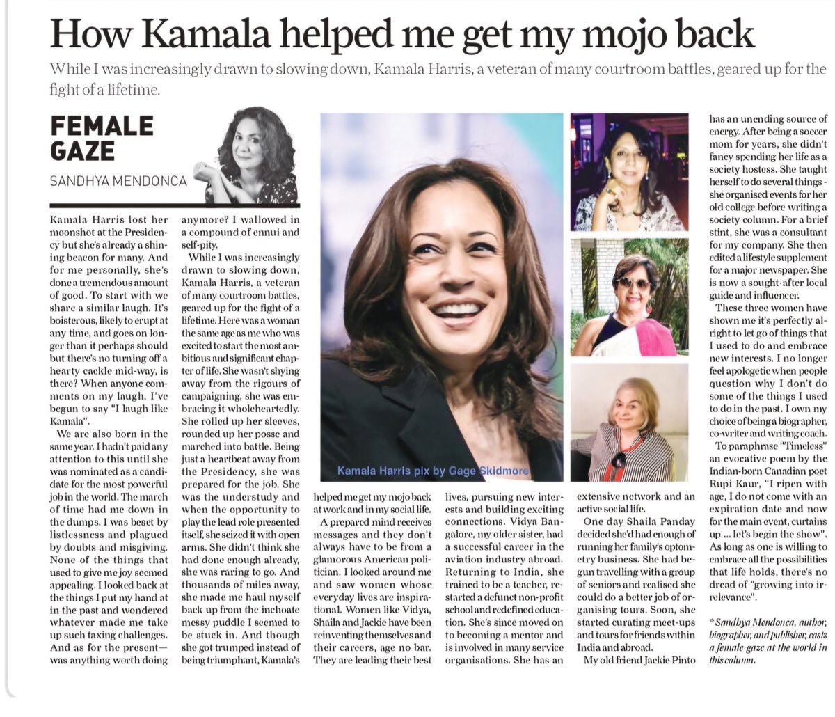Sandhya Mendonca / Smarting Bangalorean (@sandhyamendonca) on Twitter photo sundayguardianlive.com/featured/how-k…
<a href="/KamalaHarris/">Kamala Harris</a> made me haul myself back up from an inchoate messy puddle Iand helped me get my mojo back.
#femalegaze sundayguardianlive.com/featured/how-k…
<a href="/KamalaHarris/">Kamala Harris</a> made me haul myself back up from an inchoate messy puddle Iand helped me get my mojo back.
#femalegaze