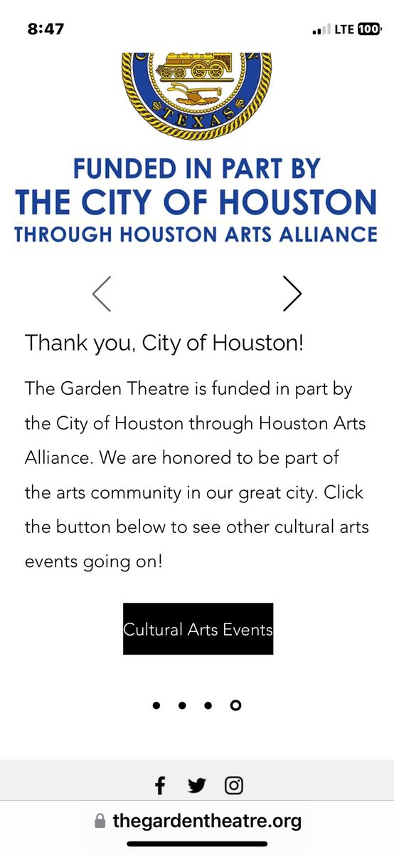 Ceryl49's tweet photo. @GuntherEagleman @libsoftiktok @GardenTheatreTX Funded by the City of Houston. https://t.co/g60C4diTuJ