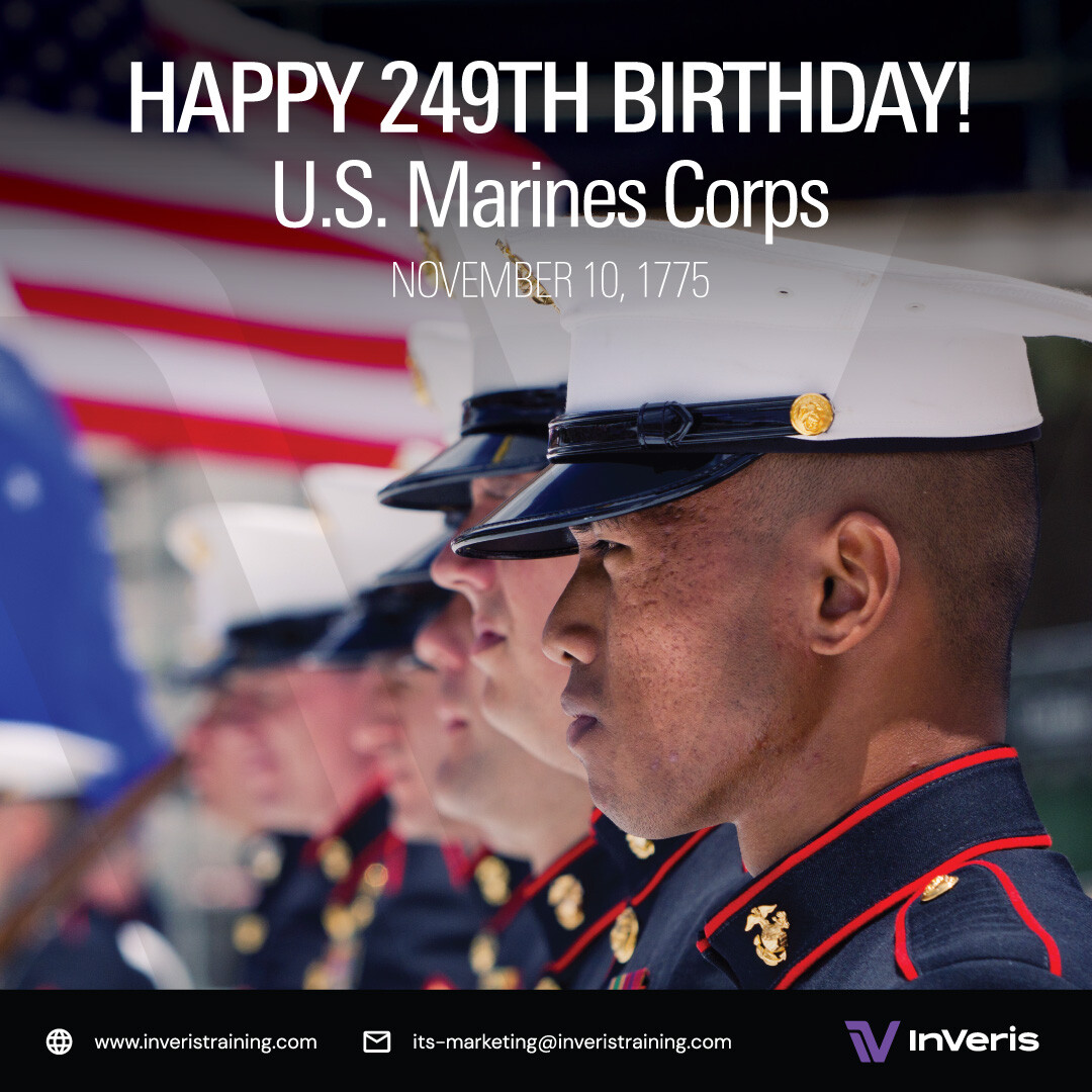 Join us at InVeris in wishing Happy 249th Birthday to the USMC. We thank every Marine!
hubs.la/Q02XBQ3G0

#HappyMarinesDay #249th #marinecorps #inveristraining #fatsAR #fats40years #weaponstraining #virtualtraining #livefiretraining #fats100 #Marines #SemperFi