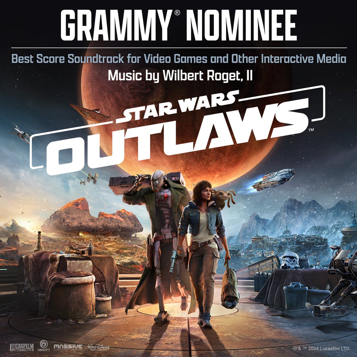 Will Roget @ GDC2025 (@wilbertroget) on Twitter photo Our score to #StarWarsOutlaws has been nominated for a GRAMMYยฎ!!
Hugest thanks to <a href="/UbiMassive/">Massive Entertainment - A Ubisoft Studio ๐ฎ</a> and @lucasfilmgames for trusting us to bring a new perspective to Star Wars music, and to co-composers <a href="/codymatthewj/">Cody Matthew Johnson ๐ #StarWarsOutlaws</a> <a href="/kazjin2612/">Kazuma Jinnouchi / ้ฃๅ
ไธ็</a> and <a href="/JonEverist/">Jon Everist ๐ฏ๏ธ</a> for their brilliant work!
#gamemusic Our score to #StarWarsOutlaws has been nominated for a GRAMMYยฎ!!
Hugest thanks to <a href="/UbiMassive/">Massive Entertainment - A Ubisoft Studio ๐ฎ</a> and @lucasfilmgames for trusting us to bring a new perspective to Star Wars music, and to co-composers <a href="/codymatthewj/">Cody Matthew Johnson ๐ #StarWarsOutlaws</a> <a href="/kazjin2612/">Kazuma Jinnouchi / ้ฃๅ
ไธ็</a> and <a href="/JonEverist/">Jon Everist ๐ฏ๏ธ</a> for their brilliant work!
#gamemusic