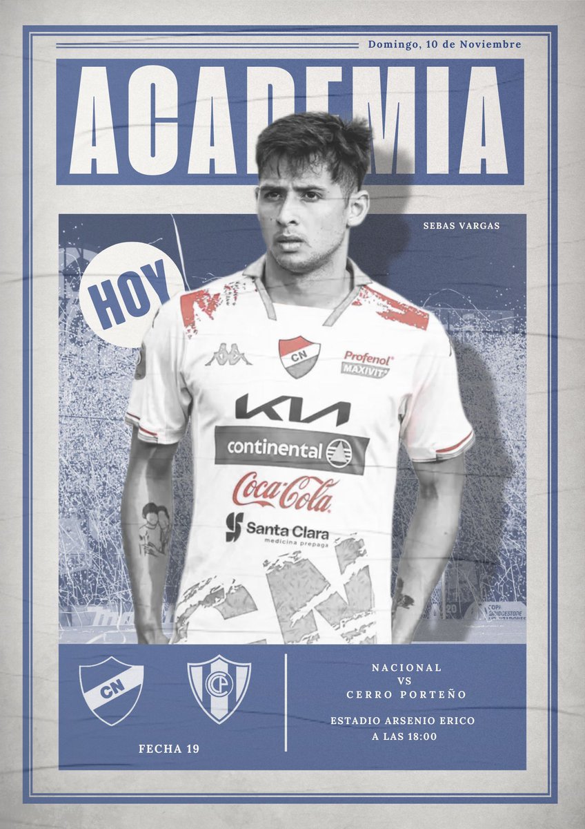 HOY JUEGA NACIONAL!!❤🤍💙🎓

Clásico de Barrio en la Visera. Partido Difícil, siempre nos cuesta Cerro, espero que nuestra Localia pese y nos favorezca Hoy!!

#VamosNacional 🇳🇱