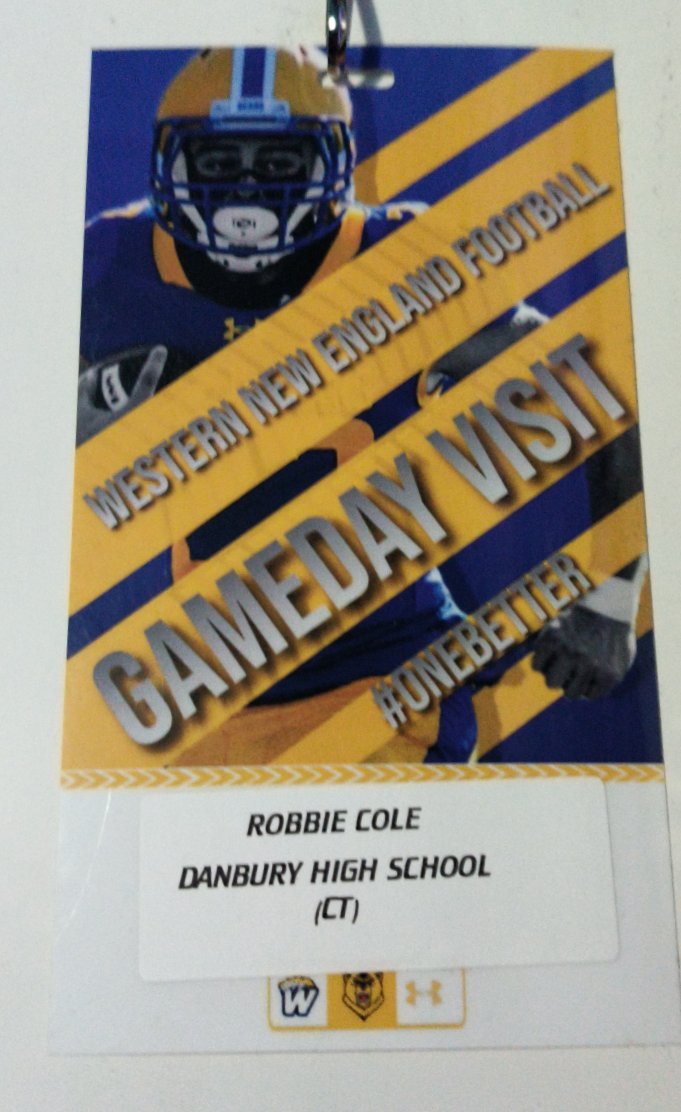 Thanks <a href="/coach_lebeau/">Jason Lebeau</a> for the great game day visit <a href="/WNEFB/">WNE Football</a> thanks <a href="/coach_it1/">Isiah Tolbert</a> for taking the time to speak with me after the game. Congrats on the W! <a href="/CoachTieri/">Augie Tieri</a>