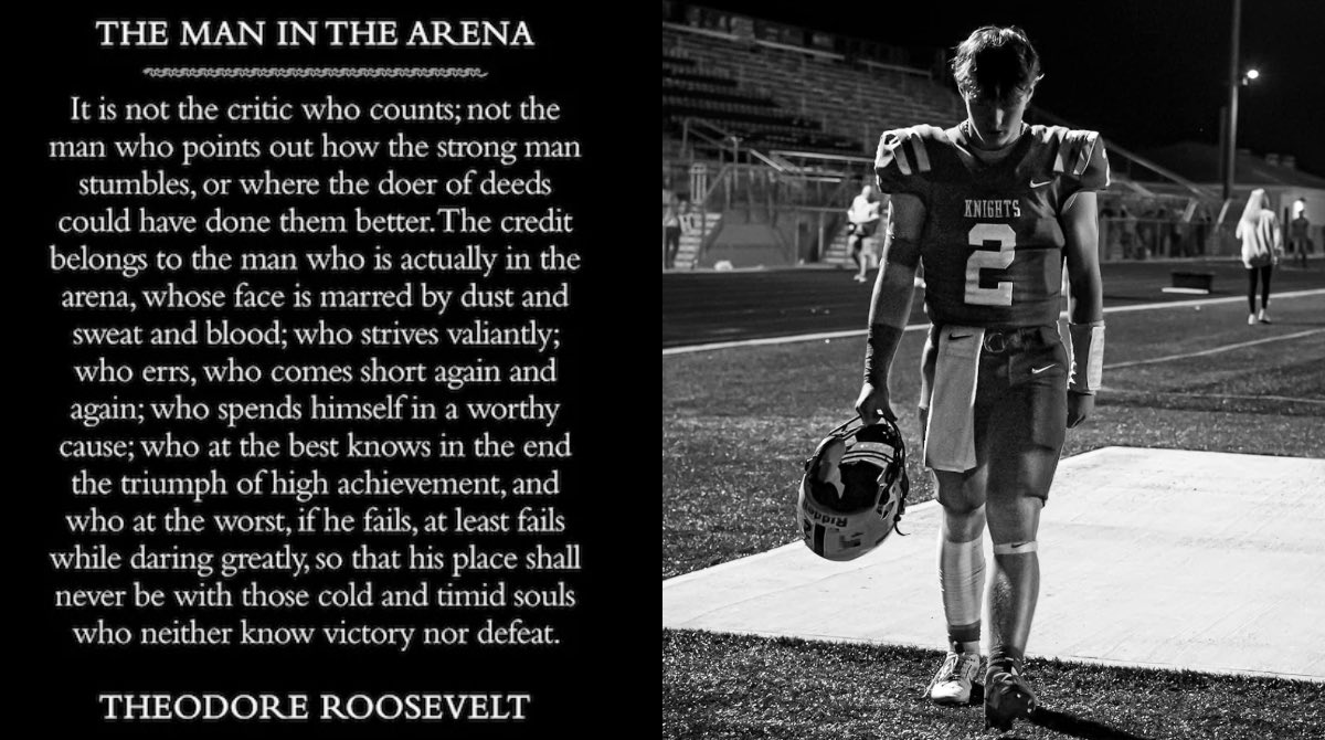 <a href="/drew_poosh2/">Drew Puccio</a> has lived &amp; breathed Arab Football his entire life. He dreamed of Friday nights &amp; did his best to make the most of every one of them.

Last night that chapter ended.

Thankful for the lessons learned, the memories made, &amp; the people that shared the journey with him.