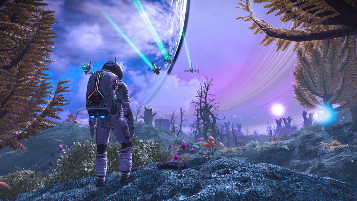 RolandOberheim's tweet photo. #NoMansSky on the #PS5Pro looks absolutely gorgeous and runs buttery smooth. Just amazing what @hellogames has done with this game. 👍 https://t.co/wOuVcl3J07
