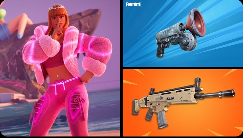 ygonalu's tweet photo. Os itens da Ice Spice serão um Grappler que dá o efeito Ice Feet, e uma Scar que dá o Spice/Pepper, como uma referência ao seu nome

#Fortnite #icespice https://t.co/PcTNhkfEWv